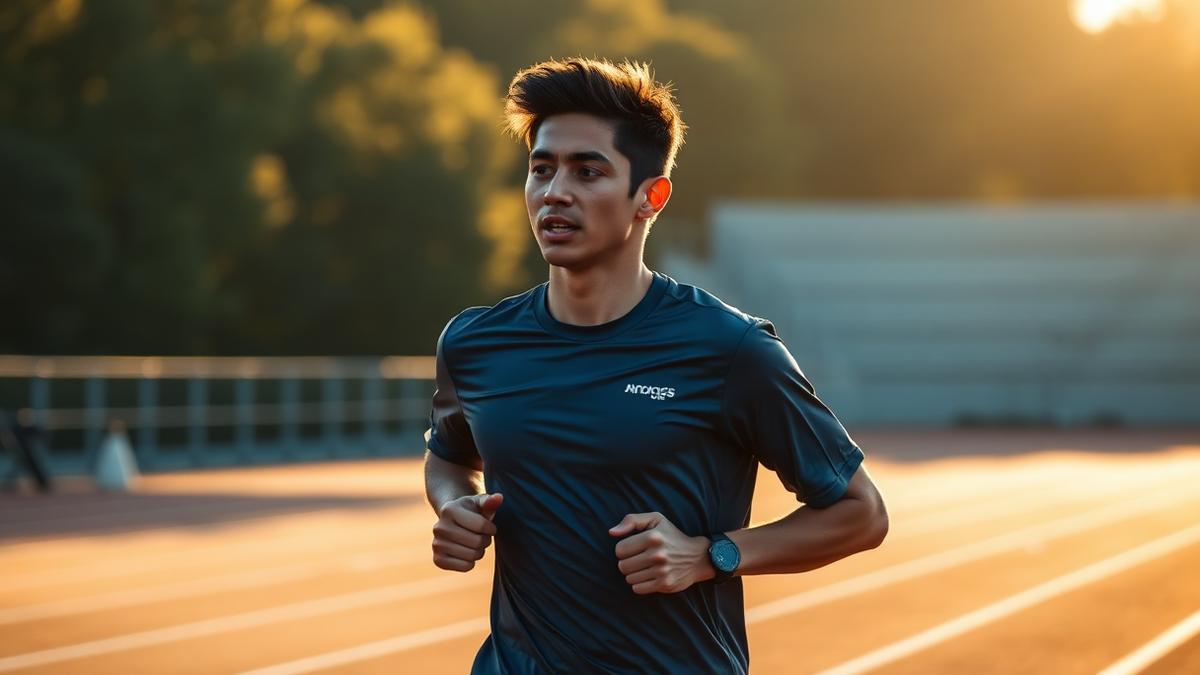 Atleta revisando en el móvil ofertas de sponsor para deportistas independientes