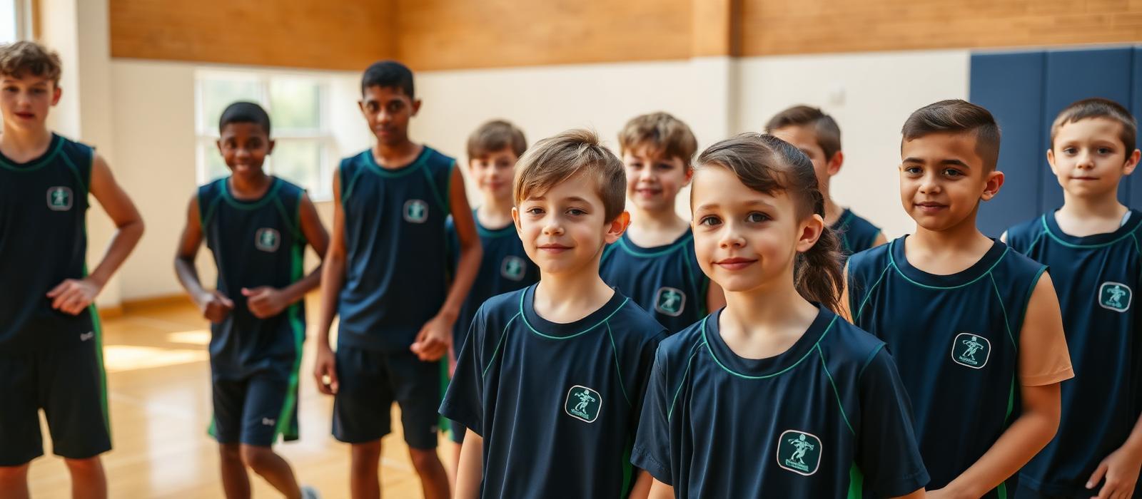Equipo juvenil de baloncesto, chicos y chicas, luciendo el patrocinio de Patrosport en su equipación